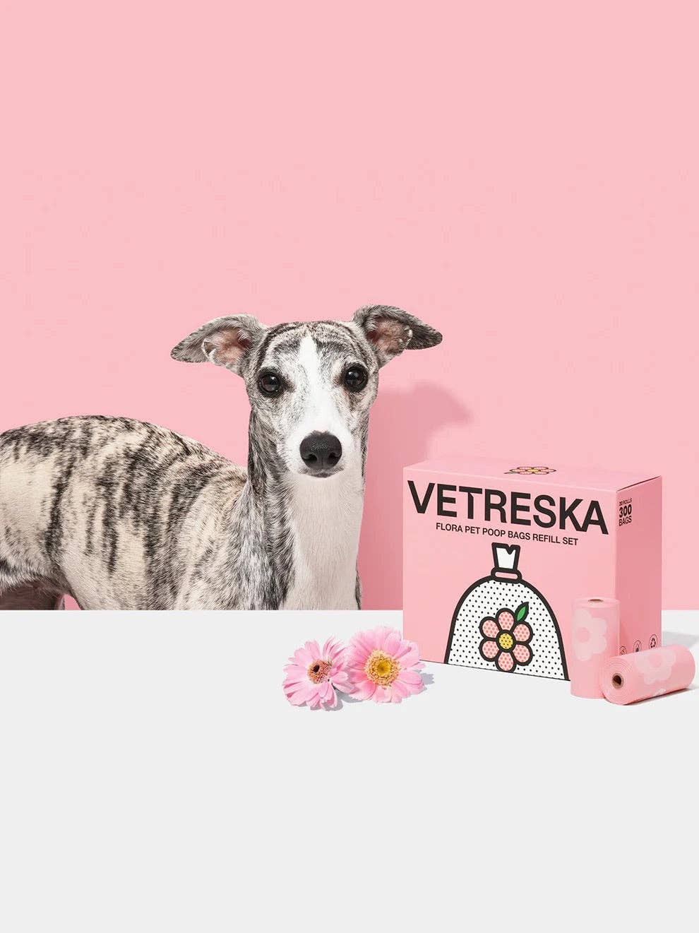 Confezione bundle: set sacchetti per escrementi Flora e dispenser: Standard