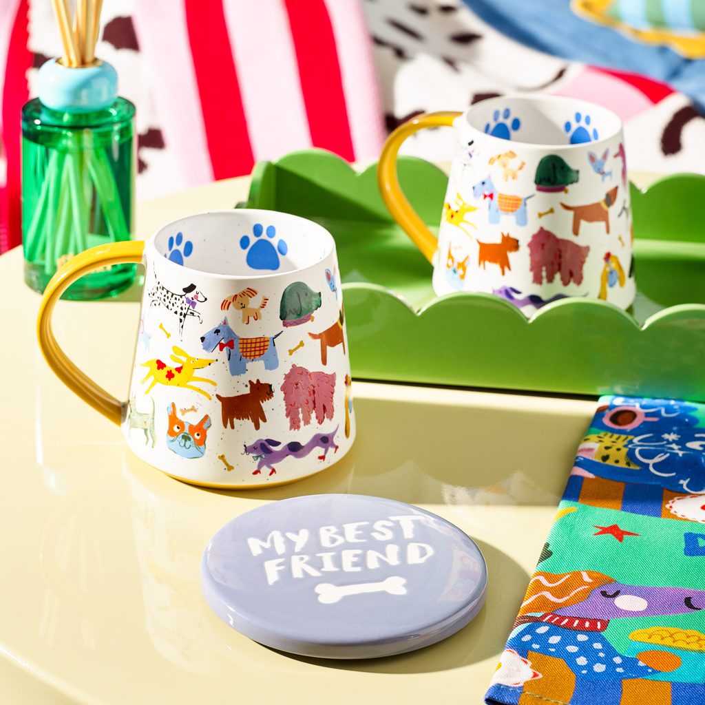 Tazza e Sottobicchiere del Club dei Cani Fighi