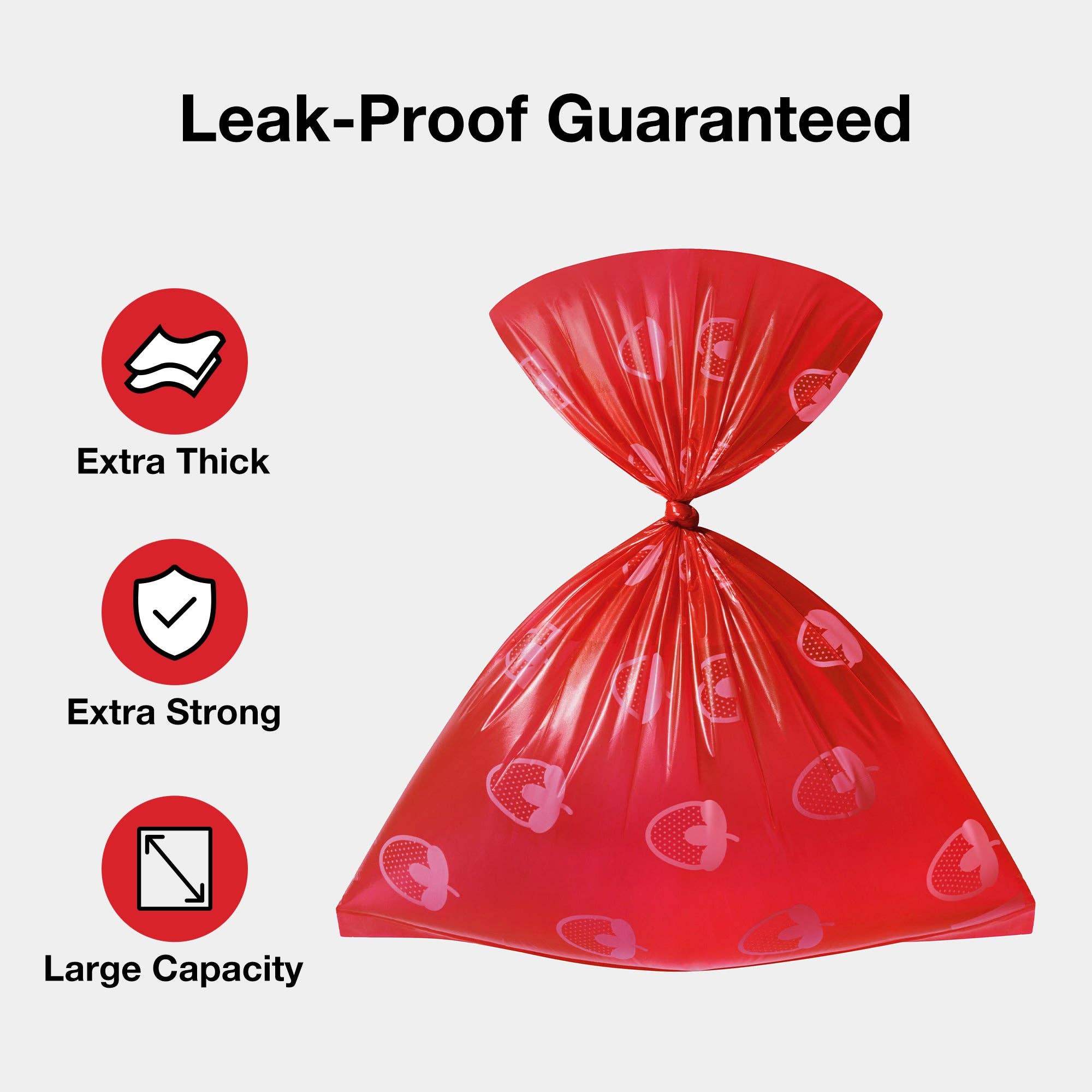 Vetreska - Set di sacchetti per escrementi alla fragola e dispenser: Standard / Strawberry