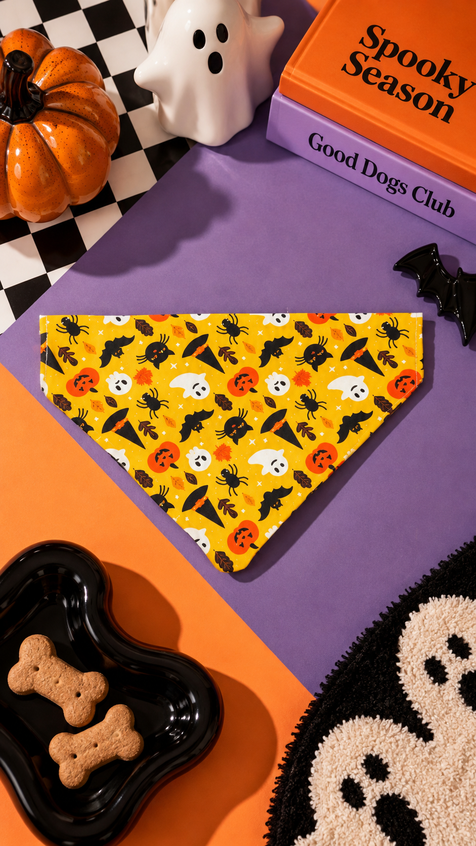 Bandana al Collare 🧡 Pumpkin Party — arancione